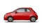 Red compact hatchback