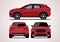 Red compact SUV