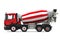 Red Concrete Mixer Truck