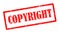 Red copyright stamp on white background