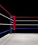 Red corner boxing ring background 3d render