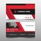 Red corporate business card, name card template ,horizontal simple clean layout design template , Business banner template