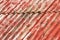 Red corrugated asbestos roof