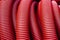 red corrugated pvc pipe for underground electrical cable laying