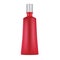 Red Cosmetic Shampoo Bottle. Vector Mockup