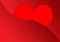 Red cover heart wallpaper cut out desig