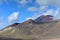 Red crater of Mount Tongariro, an active volcanic vent