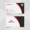 Red Creative Visiting Card Design Template