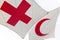 Red Cross and Crescent Flag