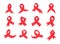 red cross ribbon World Aids Day awareness campaign sign prevention of communicable diseases