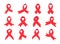 red cross ribbon World Aids Day awareness campaign sign prevention of communicable diseases