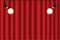 Red curtain background with spotlights. Luxury red, dark color