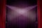 Red curtain theatre background with light