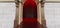 Red curtain, vip door entrance, classic arc door with red curtain, Arches with columns in wall