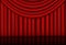 Red curtains background