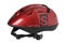 Red cycling helmet