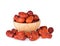 Red date,chinese jujube on white background