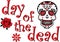 Red Day of the Dead Graphic Altar Saints