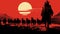 Red Dead Redemption Cowboy: Pop Art Illustration With Sunset
