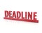 Red deadline illustration