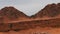 Red desert landscape of Sinai Mountains