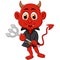 Red devil cartoon