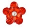 Red diamond flower