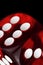 Red dice background
