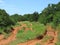 Red dirt off road track in Oklahoma