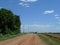 Red dirt road, rural north central Oklahoma