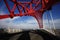 Red domed steel bridge