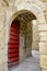 A red door in the Castle Sao Jorge