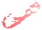 Red Dot Bermuda Island Map