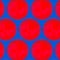 Red Dot Blob Blue Background Abstract Shades Shapes and Blurs