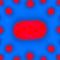 Red Dot Blob Blue Background Abstract Shades Shapes and Blurs