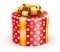 Red doted gift box