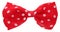 Red dotted bow tie for decoration