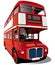 Red double-decker bus