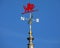 Red Dragon Weather Vane on Llandudno Pier in Wales, UK