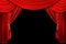 Red Draped Stage Background