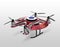 Red drone, a quadrocopter for racing on the ground