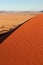 Red dune near the entrance of Sossusvlei and Deadvlei in Naukluft Park in de Namib Desert in Namibia