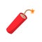 Red dynamite stick cartoon icon