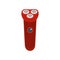 Red electric razor icon, flat style