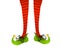 Red Elf Stockings Green Shoes