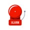 Red emergency Alarm. Isolated Vector Illustration