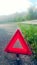 Red Emergency Road Sign Triangle