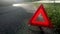 Red Emergency Road Sign Triangle