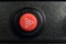Red emergency warning light button