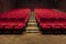 Red Empty Cinema Seat on Movie Theatre